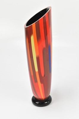 Lot 848 - SEGUSO VIRO; an Italian mottled glass vase on...