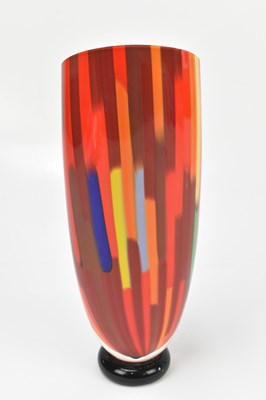 Lot 848 - SEGUSO VIRO; an Italian mottled glass vase on...