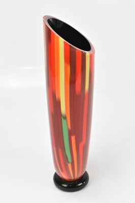Lot 848 - SEGUSO VIRO; an Italian mottled glass vase on...