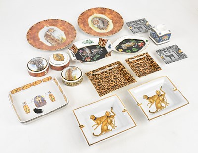 Lot 230 - A collection of ornamental ceramics, the...