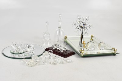 Lot 329 - A collection of ornamental glassware including...