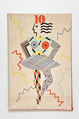 Lot 1 - BIRGITTA HAHN (born 1938); large printed linen...