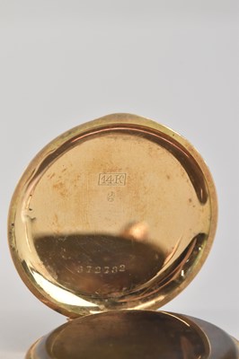 Lot 1784 - A lady's small 14K gold pocket watch, the case...