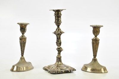 Lot 1358 - A pair of late Victorian hallmarked silver...