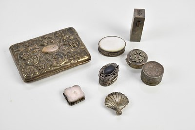Lot 1364 - An Edward VII hallmarked silver purse/notepad,...