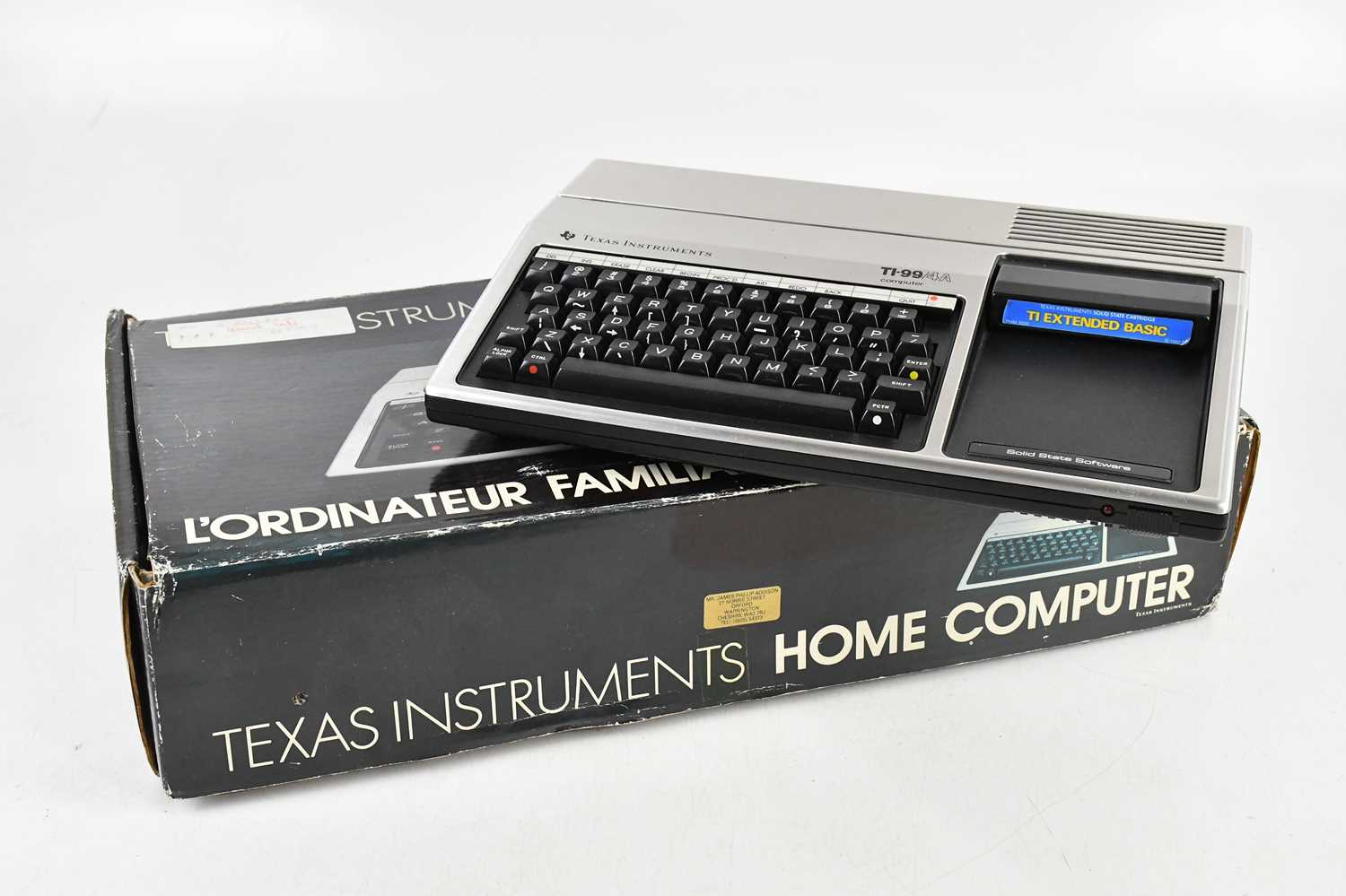 Lot 2451 - TEXAS INSTRUMENTS; a home computer, TI-99/4A,...
