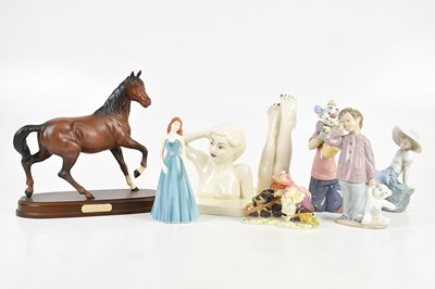 Lot 144 - CARLTON WARE; a pair of bookends modelled as a...