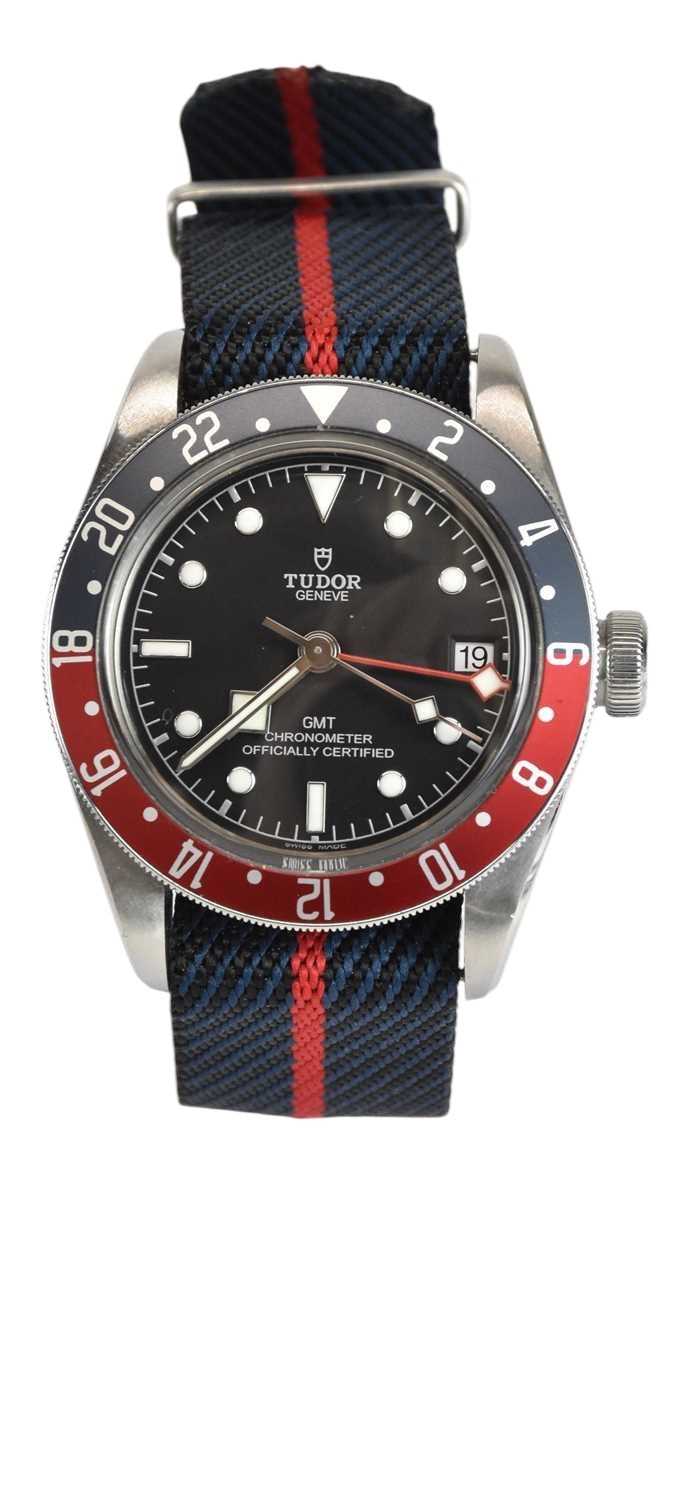 Lot 1768 - TUDOR; a gentleman's GMT Black Bay 'Pepsi'...