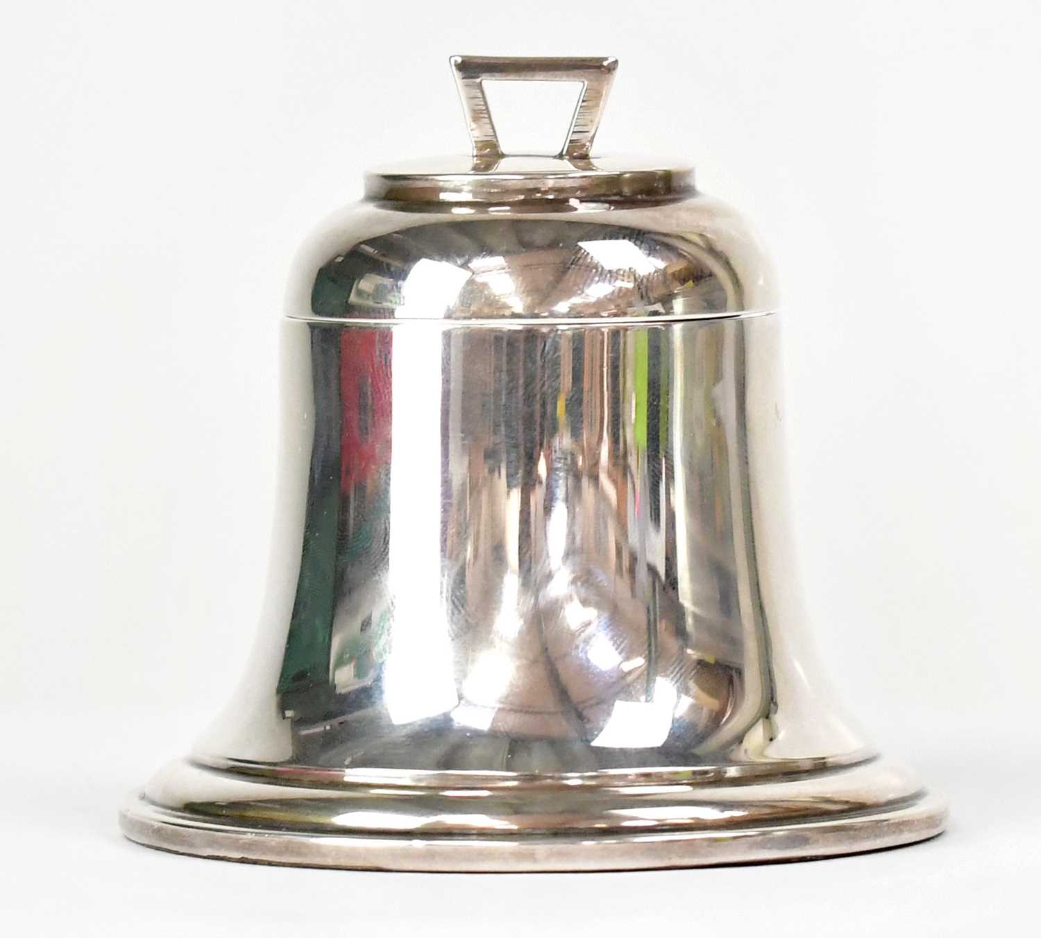 Lot 574 - A hallmarked silver loaded inkwell in the form...