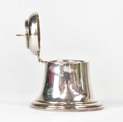 Lot 574 - A hallmarked silver loaded inkwell in the form...