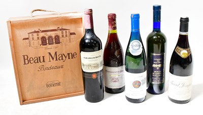 Lot 985 - Eleven bottles of various wines, to include a...