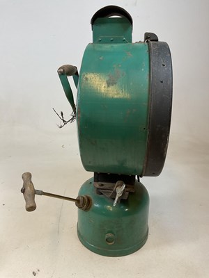 Lot 8 - A rare and unusual large Tilley search light...