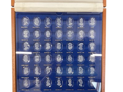 Lot 328 - DANBURY MINT, THE ROYAL CRYSTAL CAMEOS; a...