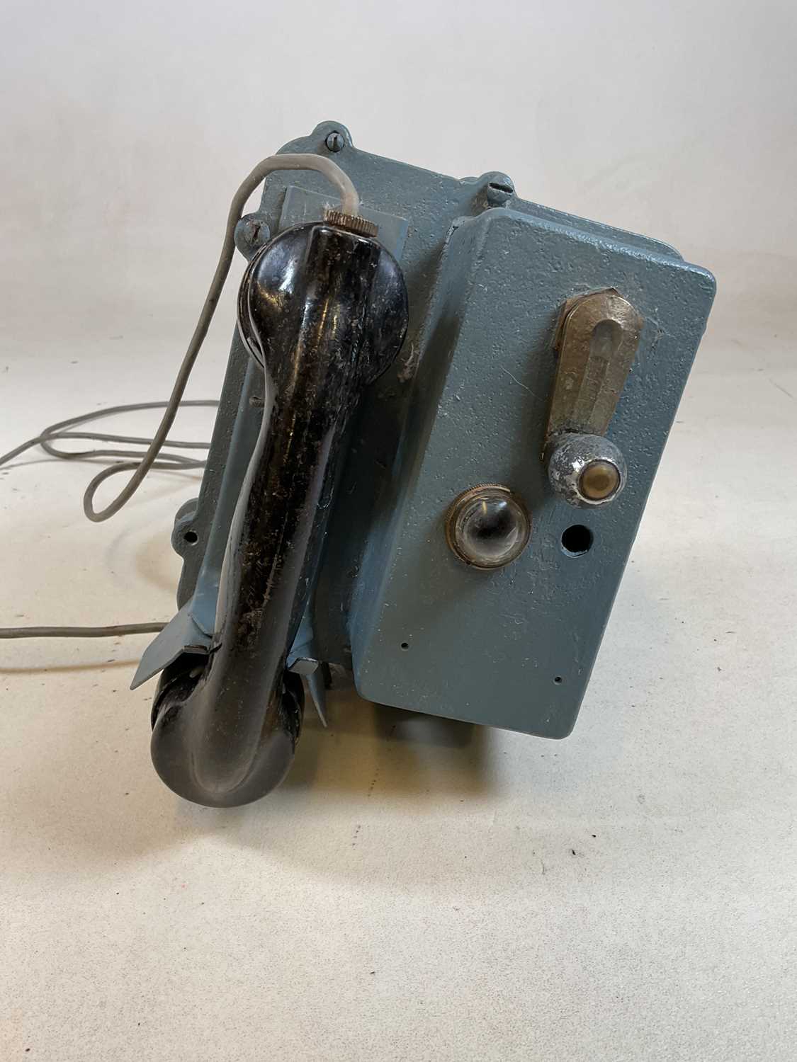 Lot 97 - A vintage ship's telephone.