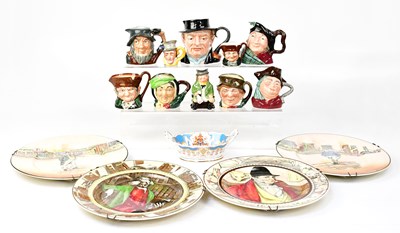Lot 131 - ROYAL DOULTON; four Series ware plates,...