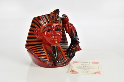 Lot 237 - ROYAL DOULTON; a Doulton flambé character jug,...
