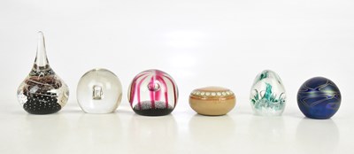 Lot 328 - A collection of paperweights including Jersey...