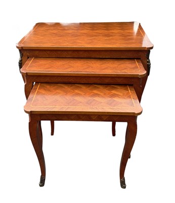 Lot 2222 - A nest of three reproduction French style...