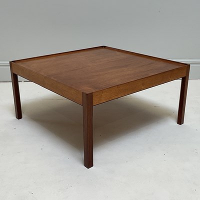 Lot 1027 - A large mid century rosewood square coffee...