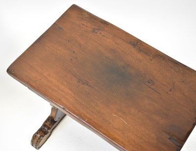 Lot 15 - A pair of rustic mahogany occasional tables,...