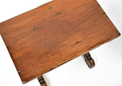 Lot 15 - A pair of rustic mahogany occasional tables,...