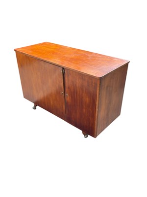 Lot 2311 - A mid century teak magic box type desk in the...