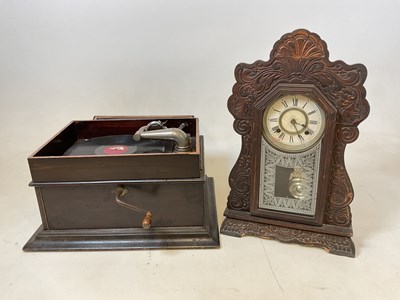 Lot 190 - A gramophone (for restoration), and an Ansonia...