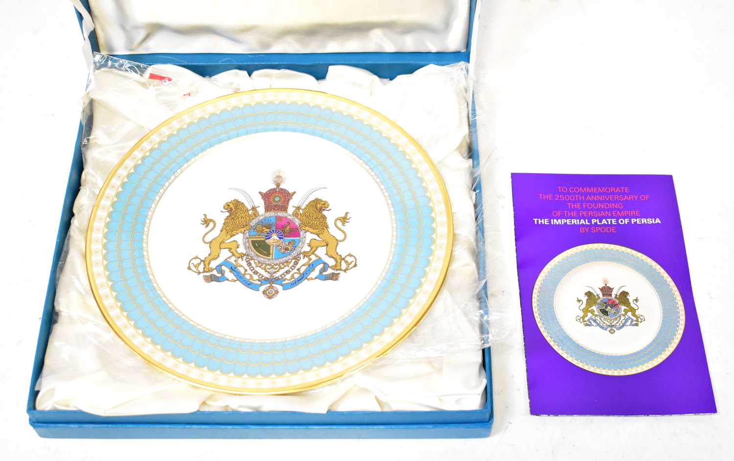 Lot 212 - SPODE; a 'The Imperial Plate of Persia'...