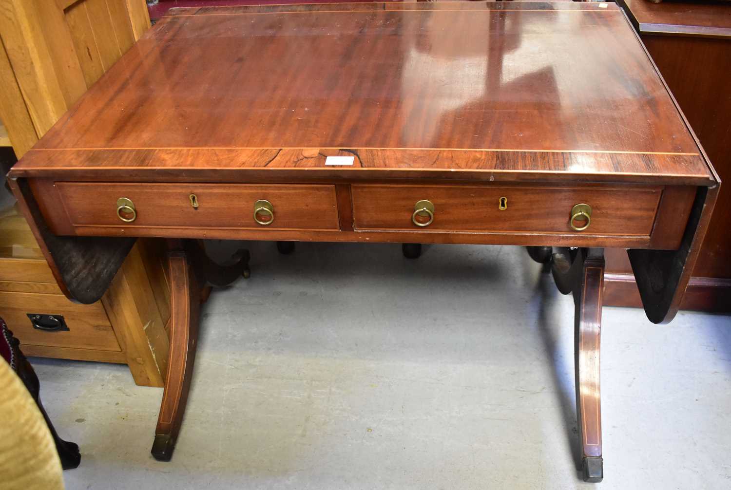 Lot 18 - An early 20th century mahogany and rosewood...