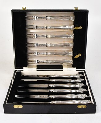 Lot 620 - JOHN RODGERS & CO; a William IV set of six...