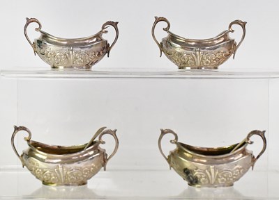 Lot 619 - NATHAN & HAYES; a cased set of four Victorian...