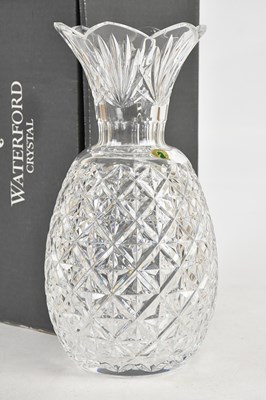 Lot 314 - WATERFORD; a crystal pineapple vase, height...