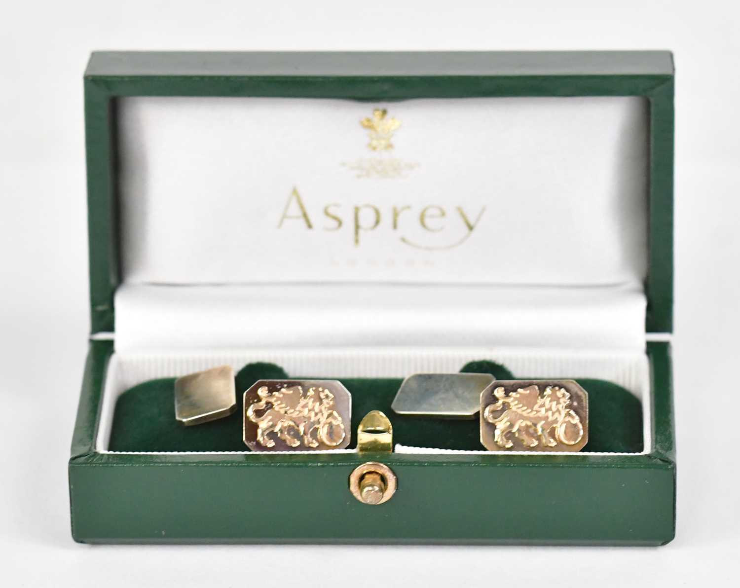 Lot 904 - ASPREY LONDON; a cased pair of hallmarked...