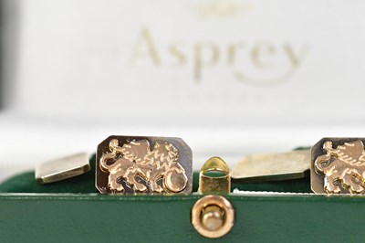 Lot 904 - ASPREY LONDON; a cased pair of hallmarked...