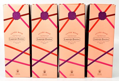Lot 1007 - Four boxed bottles of Laurent Perrier Cuvée...