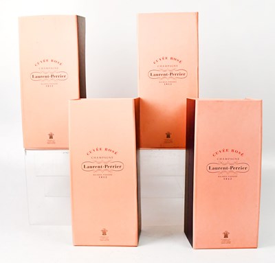 Lot 1008 - Four boxed bottles of Laurent Perrier Cuvée...