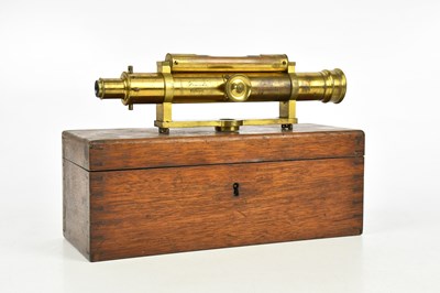 Lot 2460 - FRANKS; a No. 91 brass spirit level, in...