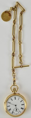 Lot 1463 - J KINSTLEY; a late 19th century 18ct yellow...