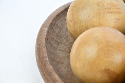 Lot 121 - DAVID GILBERT (1928-2016); cherry wood and...