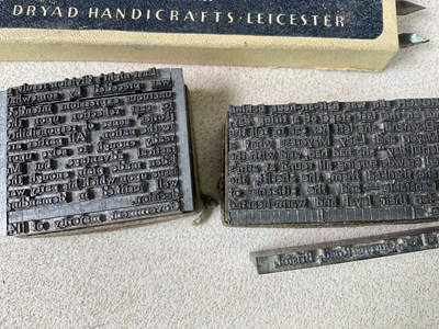 Lot 45 - A collection of printing blocks, also a group...