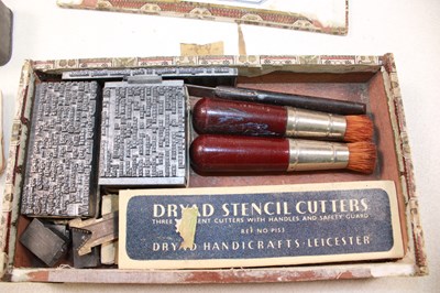 Lot 45 - A collection of printing blocks, also a group...