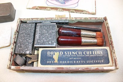 Lot 45 - A collection of printing blocks, also a group...