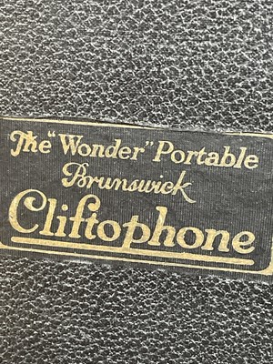 Lot 188 - A Brunswick 'The Wonder Portable Cliftophone',...