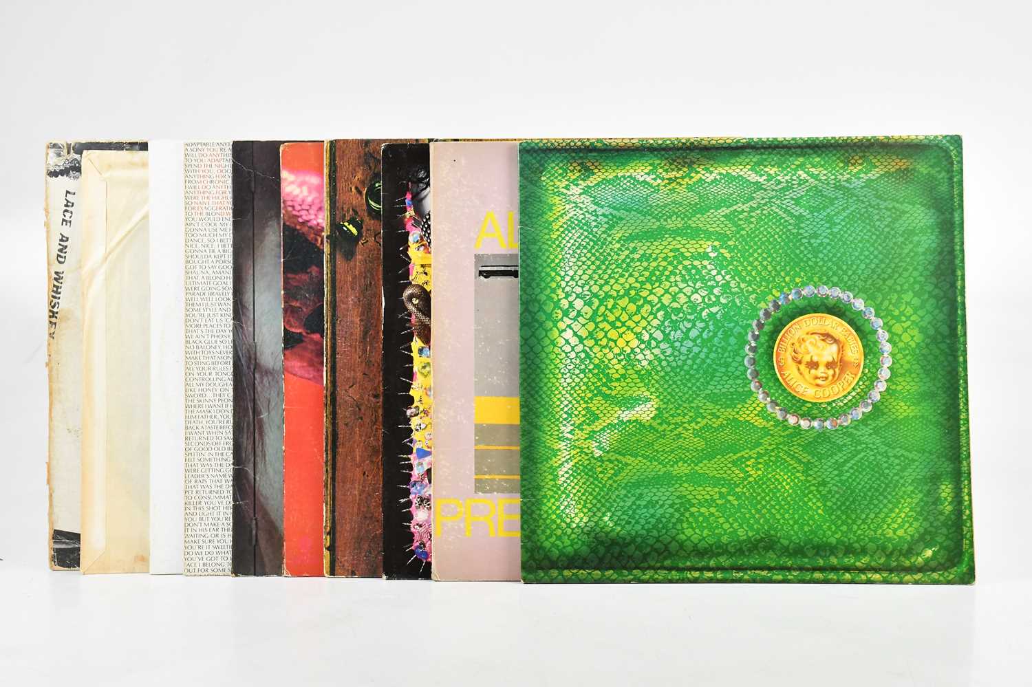 Lot 1209 - ALICE COOPER; ten albums comprising of Lace...