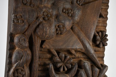 Lot 143 - DAVID GILBERT (1928-2016); carved and burnt...