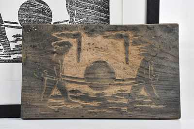 Lot 6 - DAVID GILBERT (1928-2016); woodblock print and...
