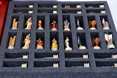 Lot 464 - THE CHESSMEN; a 'Trojan War Chess Set'...