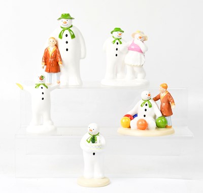 Lot 122 - COALPORT; nine boxed 'The Snowman' characters,...