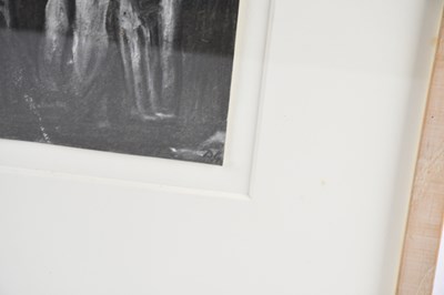 Lot 13 - DAVID GILBERT (1928-2016); charcoal, 'Rising...