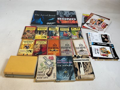 Lot 364 - A group of James Bond themed books and...